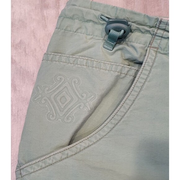 Columbia Womens Hiking Capri Pants Size PL Petite Light Green Outdoors Gorpcore - Picture 3 of 9
